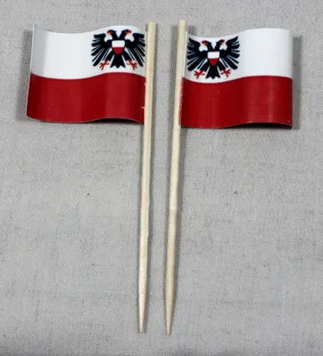 Produktbild von Party-Picker Flagge Lübeck Papierfähnchen in Spitzenqualität 25 Stück Beutel