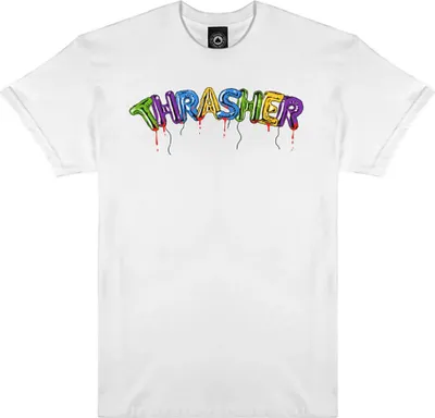 Produktbild von Thrasher Balloons Kurzarm-t-shirt Weiß XL Herren,Damen Weiß XL