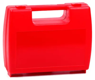 Imagen del producto de Maletín de plástico 25 × 20 × 8 cm, rojo