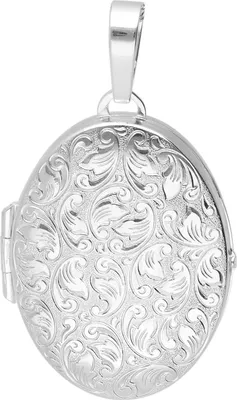 trendor 21571 Medaillon Anhänger 925 Sterlingsilber Oval 31x23 mm 1