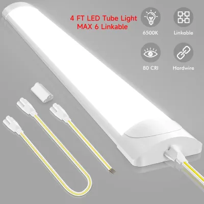 Zdjęcie produktu dla Lampa LED, tubowa – oprawa sufitowa – 115 cm – 40 W – 4500 K – 1 sztuka – 220–240 V