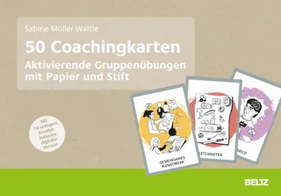 Immagine prodotto di 50 Coachingkarten Aktivierende Gruppenübungen mit Papier und Stift