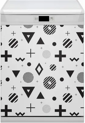 Produktbild von Dekorative Magnetmatte Küche Geschirrspüle 60x80 cm  Magnet für Spülmaschine  - Geometrisches Muster
