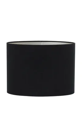 Immagine prodotto di Light & Living - Paralume ovale in velluto - Nero - 45x21x32 cm - Paralume in tessuto per E27