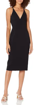Obrázok produktu pre Šaty Dress the Population Lyla, midi dĺžka, tmavé, bez rukávov, priliehavé