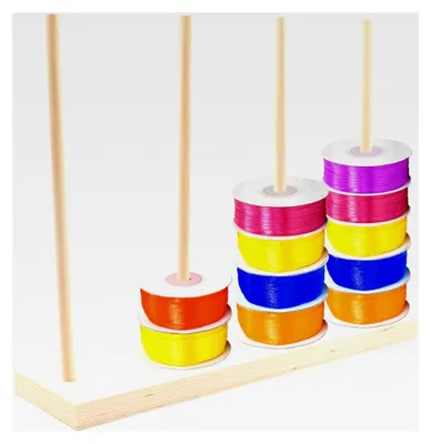 Produktbild von Holzband-Organizer für Spulen und Nähgarn, 36x10 cm