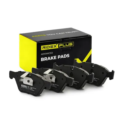 Produktbild von RIDEX PLUS Bremsbeläge Satz Vorne Bremsklötze für VW Golf VII Schrägheck (5G1, BQ1, BE1, BE2) 402B0046P