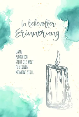 Produktbild von Trauer  Beileid  Kondolenz - Trauerkarte im Format 11,5 x 17