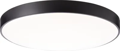 Produktbild von BRILLIANT LED Deckenleuchte Slimline XXL |  schlichte und funktionale Wandleuchte | Ø 78 cm rund | schwarz | Fernbedieung | CCT | 80 W | 8800 lm | 3000 - 6500 K