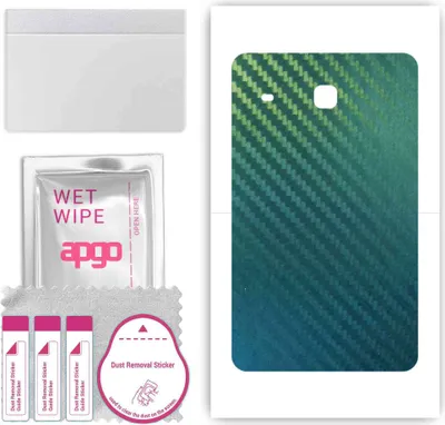 Produktbild von apgo Rückseite Schutzfolie, Skin, kompatibel mit Samsung Galaxy Tab J, Hinten Displayschutzfolie aus Vinylfolie, kratzfest, einfache Montage - Kohlenstoff-Chamäleon CAKA1