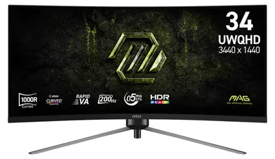 Produktbild von MSI MAG 345CQRF E20, 86,4 cm (34"), 3440 x 1440 Pixel, UltraWide Dual Quad HD, 0,5 ms, Schwarz
