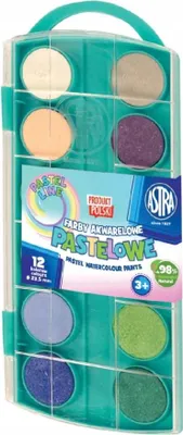 Immagine prodotto di ASTRA colori ad acquerello 12 colori pastello 23,5 mm Astra 30212001