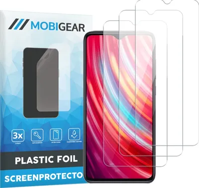 Produktbild von Mobigear  Xiaomi Redmi Note 8 Displayschutz Schutzfolie - Hüllenfreundlich (3er Pack)