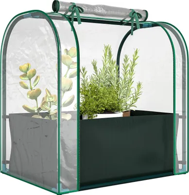 Obrázek produktu pro Mini skleník – sada s pěstebním pytlem – 68 × 50 × 70 cm – kompaktní – zelený