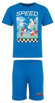 Produktbild von Sega Sonic The Hedgehog Jungen Kinder Pyjama Schlafanzug - 104, Blau