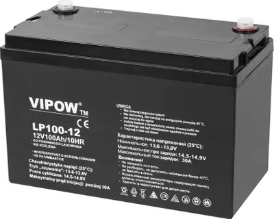 Immagine prodotto di Batteria al piombo 12V / 100Ah Batteria al gel VIPOW BAT0225