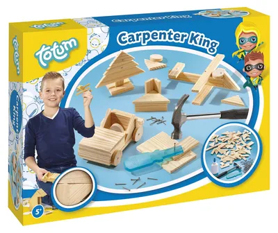 Immagine prodotto di Kit fai da te da falegname - Set di artigianato in legno - Per bambini e adulti