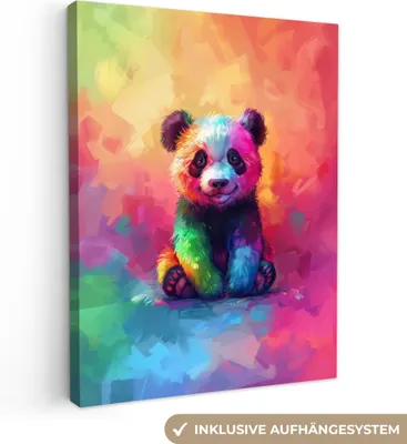 Obrázek produktu pro OneMillionCanvasses® - Plátno - Obrazy - Zvířata - Barevné - Neon, nástěnné umění, nástěnné dekorace Obývací pokoj, 60x80cm