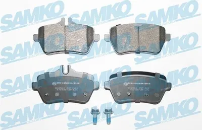 Produktbild von SAMKO 5SP1969 Bremsbeläge Satz Hinten Bremsklötze passend für MERCEDES-BENZ S-Klasse Limousine (W222, V222, X222) S-Klasse Coupe (C217) SL (R231)
