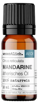 Produktbild von Mandarine (10ml) - naturreines, ätherisches Öl von wesentlich