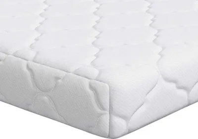 Zdjęcie produktu dla vidaXL Materac biały 60 x 120 cm Tkanina żakardowa