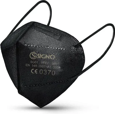 Op Maske Schwarz Schwarzer Baumwoll Mundschutz Bag Schutzmasken