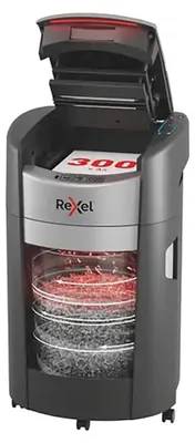 Produktbild von Rexel ShredMax AutoFeed+ 300M, Mikrogeschnittene Zerkleinerung, 22,5 cm, 2 x 5 mm, 25 l, 300 Blätter, 55 dB