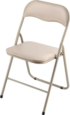 Produktbild von SucceBuy 4er Set Klappstühle aus Leder, tragbare Garten- und Campingstühle in Khaki