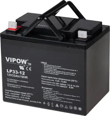 Obrázok produktu pre Olovená batéria 12V / 33Ah Vipow LP33-12