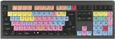 Produktbild von Logickeyboard ASTRA 2 Tastatur USB QWERTZ Englisch Schwarz (LKB-PT-A2M-DE)