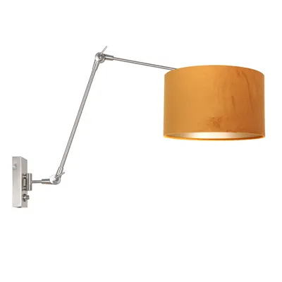 Produktbild von Steinhauer Wandleuchte Prestige Chic 1-flammig Stahl / Gold 80x30cm