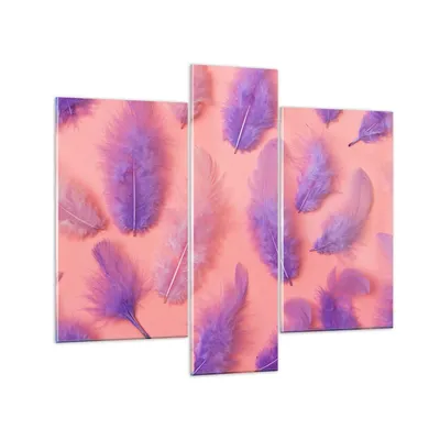 Produktbild von Bilder auf glas - Vogel Feder Farbe Komposition - 95x80cm - Glasbilder - Wandbilder - Kunstdruck - zum Aufhängen bereit - Wanddekoration aus Glas - Glas Bilder - Wandbild auf Glas - GCB95x80-2922