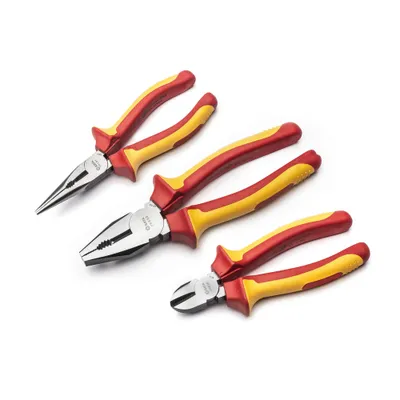 Produktbild von SATA Zangen-Satz, VDE isoliert, 3-teilig ST09261SJ (VDE-Zange VDE-Zangen)