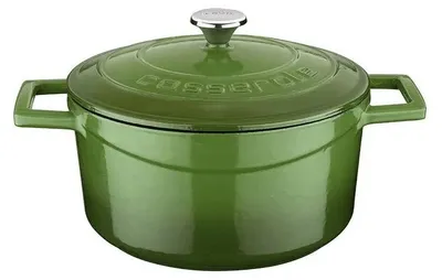 Image de Cocotte Lava - 20 cm - 2,82 litres - Fonte - Vert