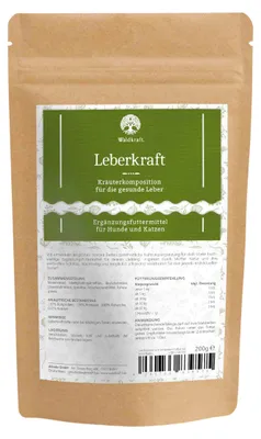 Produktbild von Waldkraft Leberkraft – Kräutermischung für Hund & Katze 200 g
