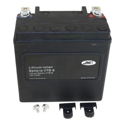 Produktbild von Lithium-Ionen-Batterie JMT VTB-8 V-Twin, 12 V 8 Ah, Pluspol links, DIN 51214