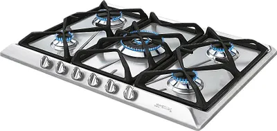 Zdjęcie produktu dla Smeg SRV576GH5, Stal nierdzewna, Wbudowany, 70 cm, Gaz, Stal nierdzewna, 5 stref(y)