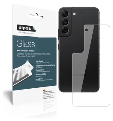 Produktbild von 2x Schutzfolie für Samsung Galaxy S22 Rückseite - Anti-Shock 9H Folie dipos Glass Kunststoffglas
