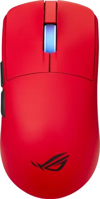 Produktbild von ASUS ROG Harpe II Ace RED, rechts, Optisch, RF Wireless + Bluetooth + USB Type-A, 42000 DPI, Rot