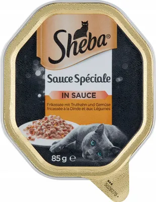 Produktbild von SHEBA Sauce Speciale Truthahn- und Gemüse-Pommes in Sauce 85g