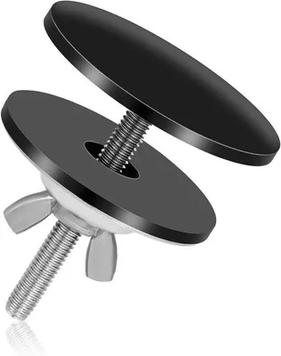 Image de Cache-évier en acier inoxydable, noir, largeur 5 cm, étanche