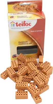 Immagine prodotto di 32 pezzi Teifoc mattone rosso, 1 sacchetto