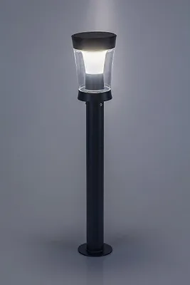 Zdjęcie produktu dla Lampa zewnętrzna słupek ogrodowy solarny LED 3W ANGERS 77038 Rabalux