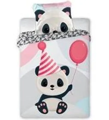 Obrázek produktu pro Dětské povlečení Panda 100x135+40x60cm
