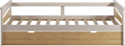 Produktbild von Ausziehbares Bett 2 x 90 x 190 cm - MDF - Natur und beige - LURAVO