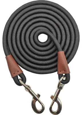 Productafbeelding van Hondeleine van nylon, robuust en gekarnd, voor middelgrote en grote honden, 20,3-35,2-15,2 m