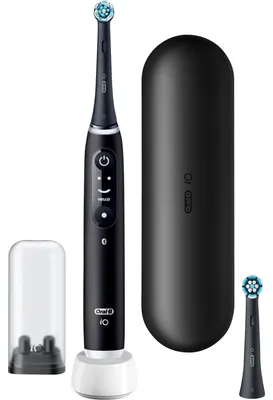Zdjęcie produktu dla Oral-B iO Seria 6 - Dla dorosłych - Szczoteczka rotacyjna - Codzienna pielęgnacja - Pielęgnacja dziąseł - Intensywna - Wrażliwa - Czarna - 2 min - Czarna (445111)
