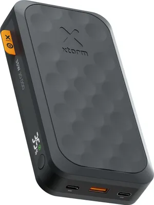 Produktbild von Xtorm Fuel 5 Series 35W Powerbank, 20.000mAh, 2x USB-C PD / 1x USB-A, Geeignet für Flugreisen, Kompatibel mit Samsung oder Android und iPhone oder Apple, Midnight Black