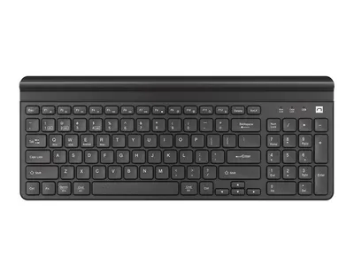 Produktbild von natec FELIMARE, Volle Größe (100%), Kabellos, Bluetooth, Membran Key Switch, QWERTY, Schwarz