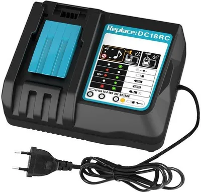 Zdjęcie produktu dla Kompatybilny z akumulatorami 14,4 V–18 V, przeznaczony do ładowarki DC18RC 3 A